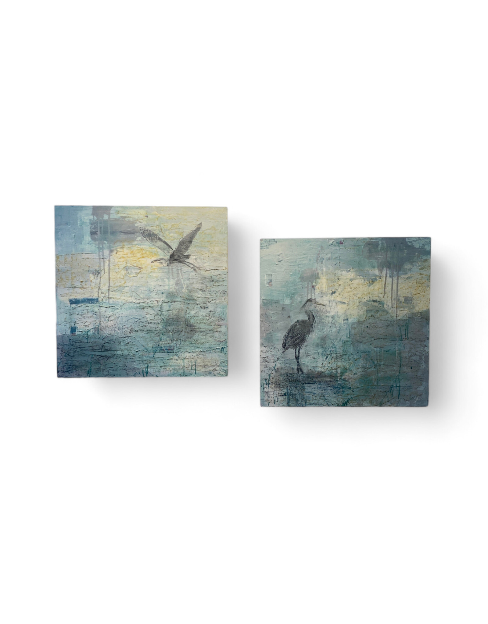Sara Lamond Patience, Mixed Media on 20x20 Board by Sara Lammond