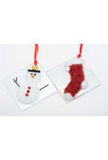 Brent Harding Fused Glass Holiday Ornaments by Brent Harding
