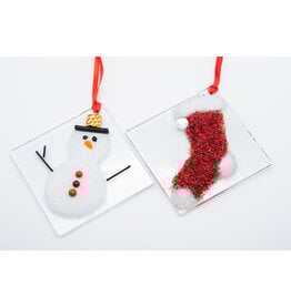 Brent Harding Fused Glass Holiday Ornaments by Brent Harding