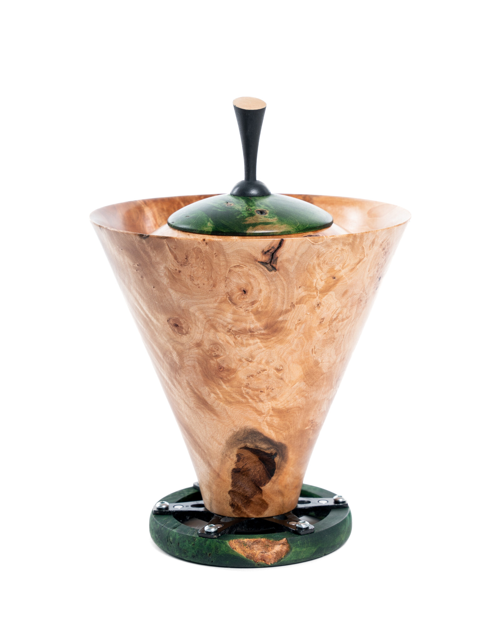 Hugh Ross Maple Burl Container #6 Hand Made by Hugh Ross