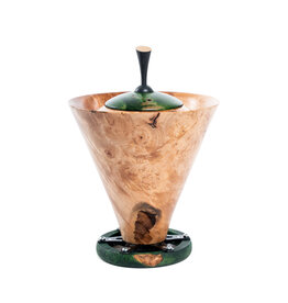 Hugh Ross Maple Burl Container #6 Hand Made by Hugh Ross