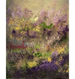 Juana Moreland Purple Passion, original acrylic by Juana Moreland