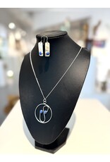 Paul Moore Sterling Silver Lapis Pendant & Earrings by Paul Moore