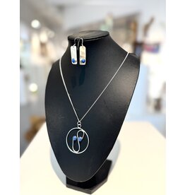 Paul Moore Sterling Silver Lapis Pendant & Earrings by Paul Moore