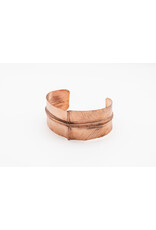 Paul Moore Copper folded form Cuff by Paul Moore