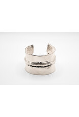 Karen Wawer Fold Formed Pure Silver Cuff by Karen Wawer