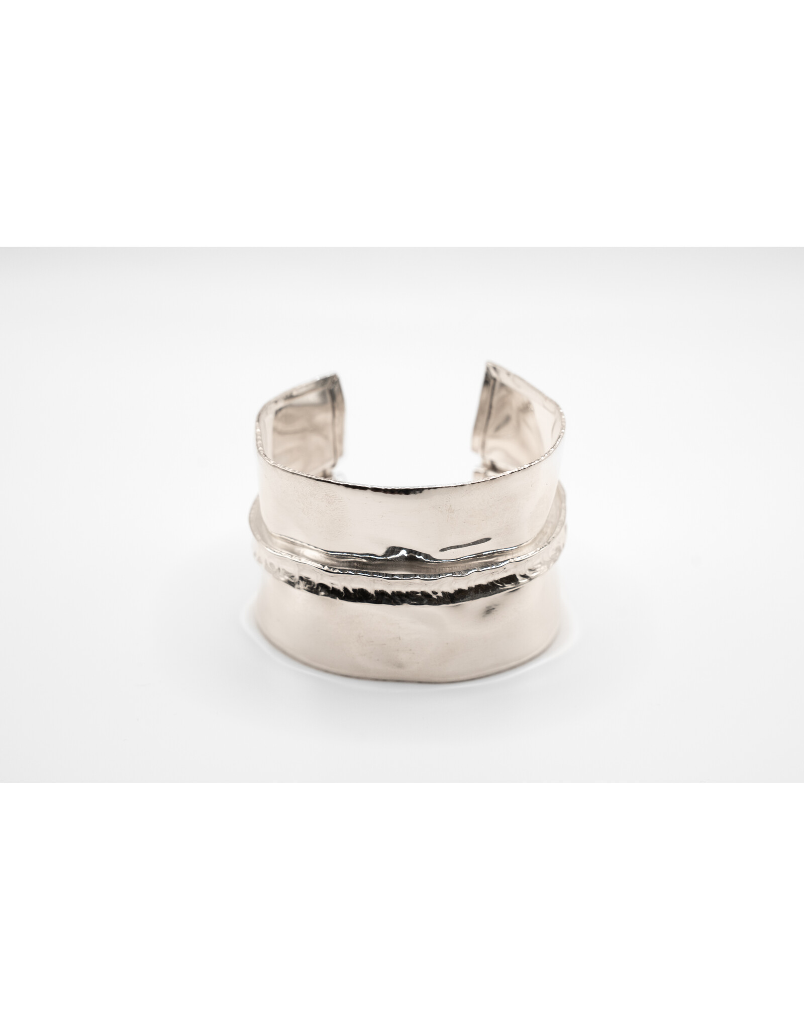 Karen Wawer Fold Formed Pure Silver Cuff by Karen Wawer
