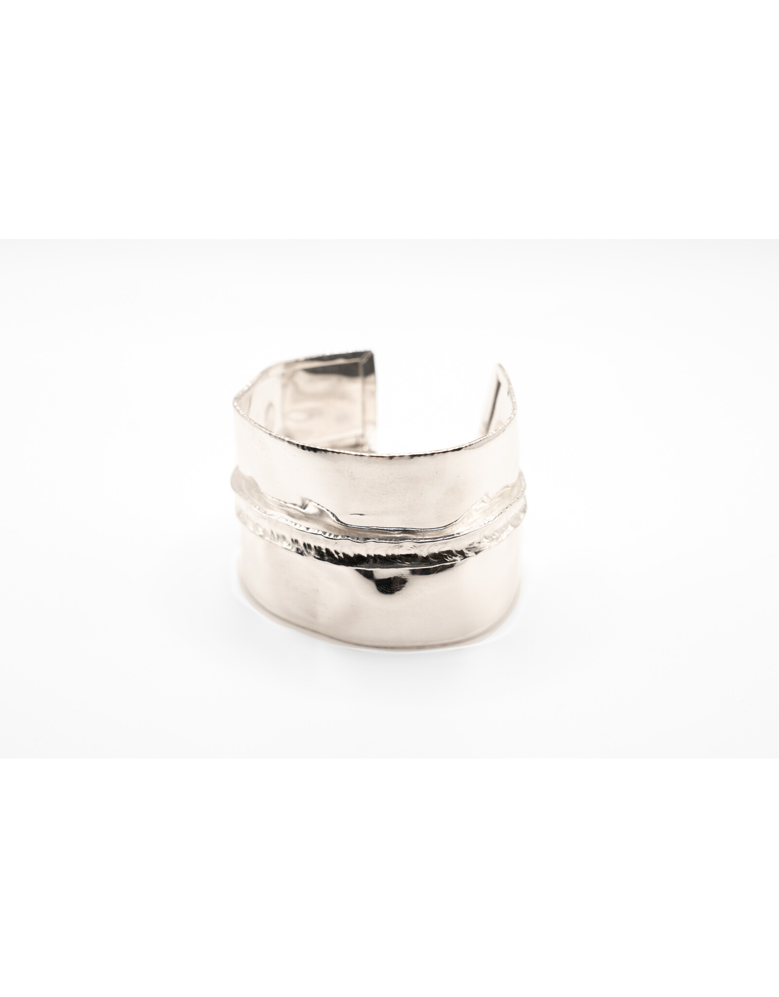Karen Wawer Fold Formed Pure Silver Cuff by Karen Wawer