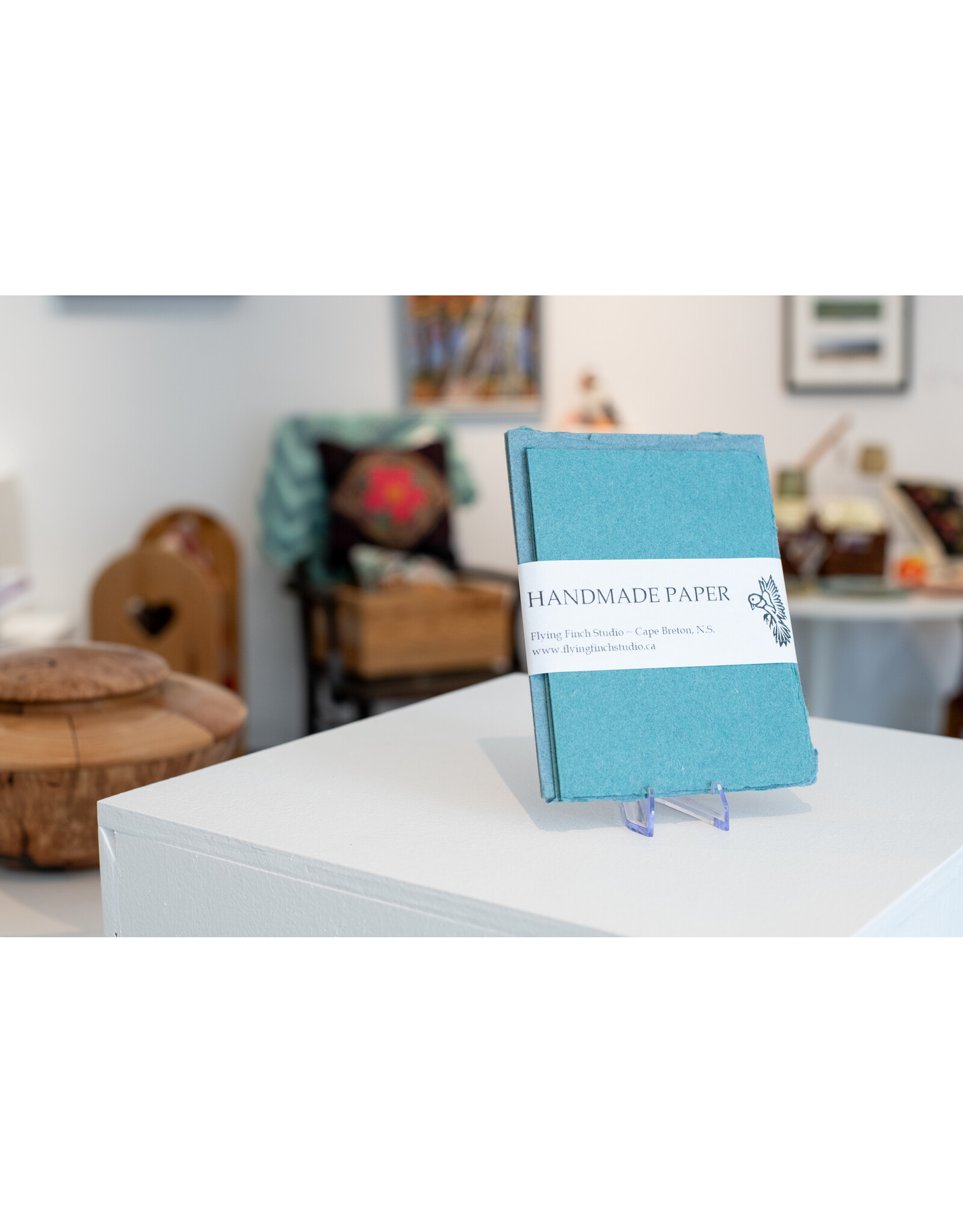 Kristi Farrier/Flying Finch Studio Handmade Paper, Blank Note Cards (3 cards/3 envelopes) by Kristi Farrier