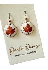 Glass Artisans/Wendy Smith Penny Art Earrings