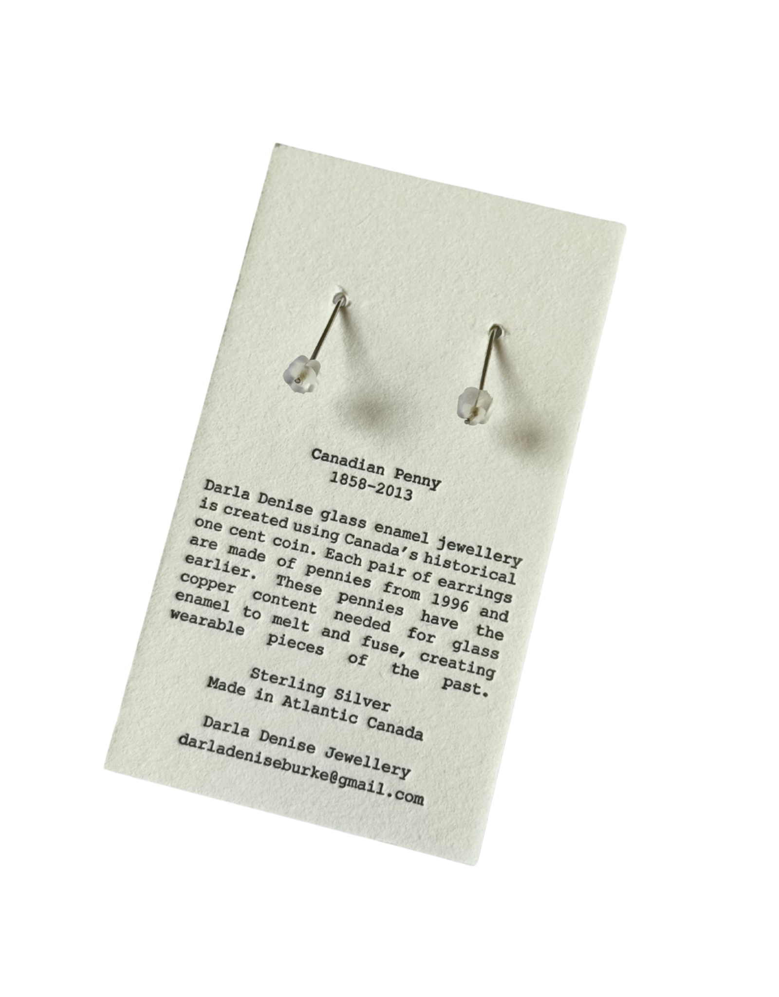 Glass Artisans/Wendy Smith Penny Art Earrings