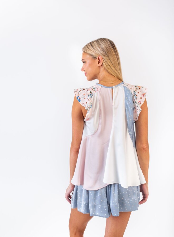 Koch- Rafaella Top- Cotton Candy Polysatin