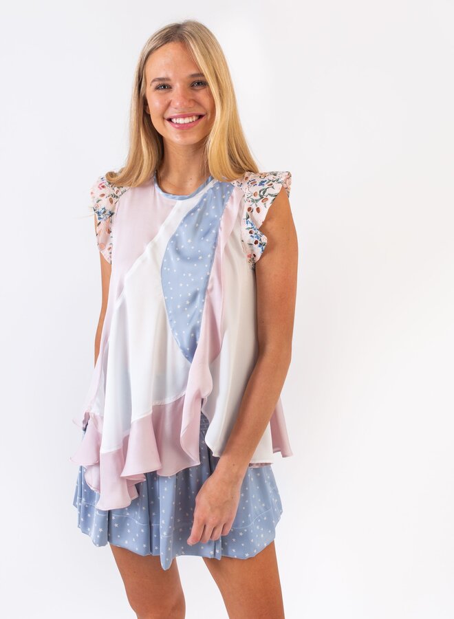 Koch- Rafaella Top- Cotton Candy Polysatin