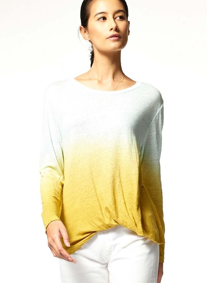 YFB- L/S Twister Tee- Olive Bliss Ombre