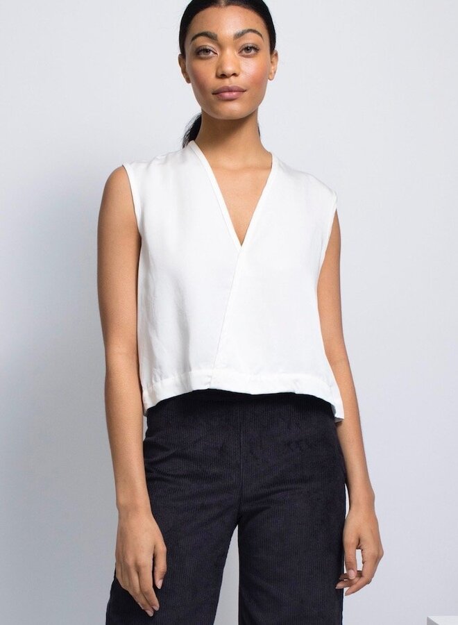 Natalie Busby- Triangle Top- White
