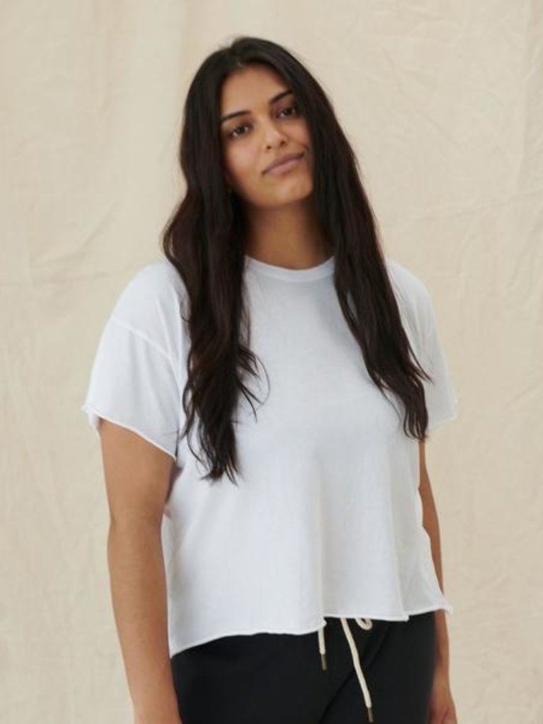 The Great The Great- The Crop Tee- True White