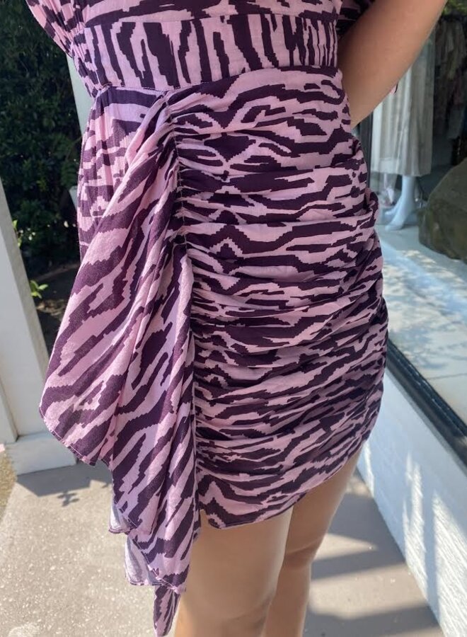 Monochrome Zebra Print Long Sleeve Shirt Dress | PrettyLittleThing USA
