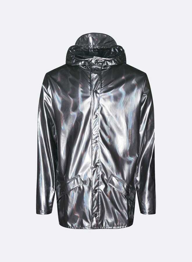 Rains- Holographic Jacket- Steel