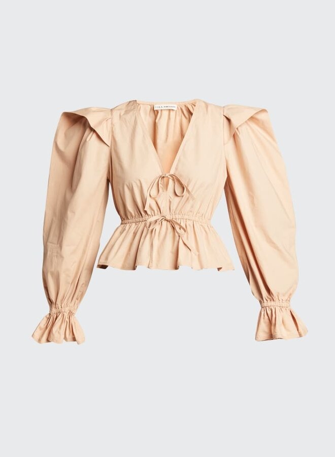 Ulla Johnson- Sabina Blouse- Pale Oak