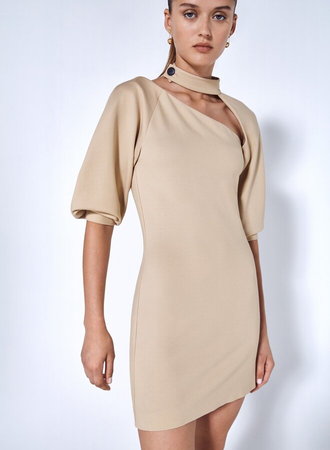 Alexis- Brandie Dress- Sandstone