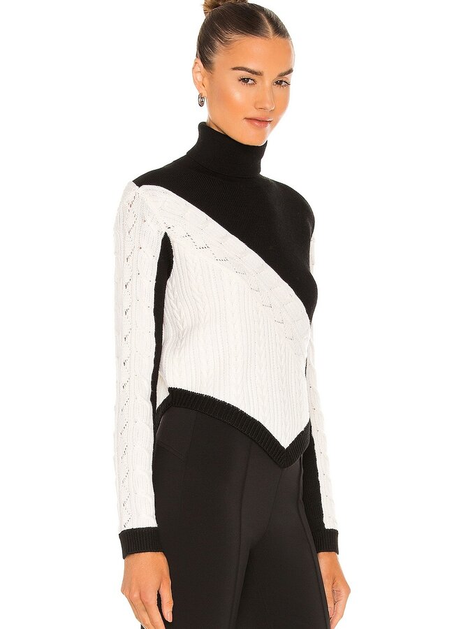 Victor Glemaud- Wool Knitted Sweater- Black/White