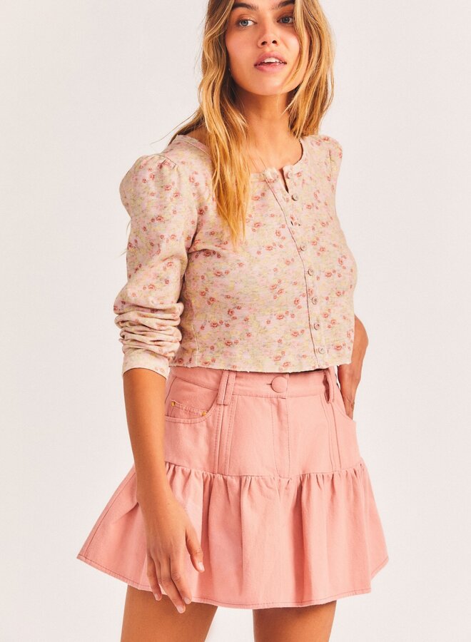 Love Shack Fancy- Dock Skirt- Tuscany Pink