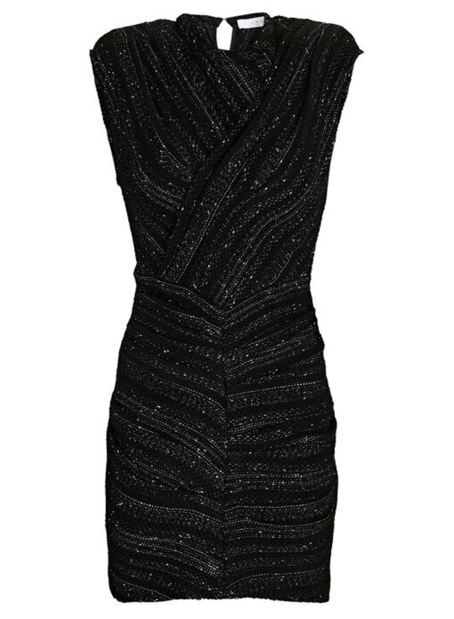 Iro- Tozcan Dress- Black/Silver