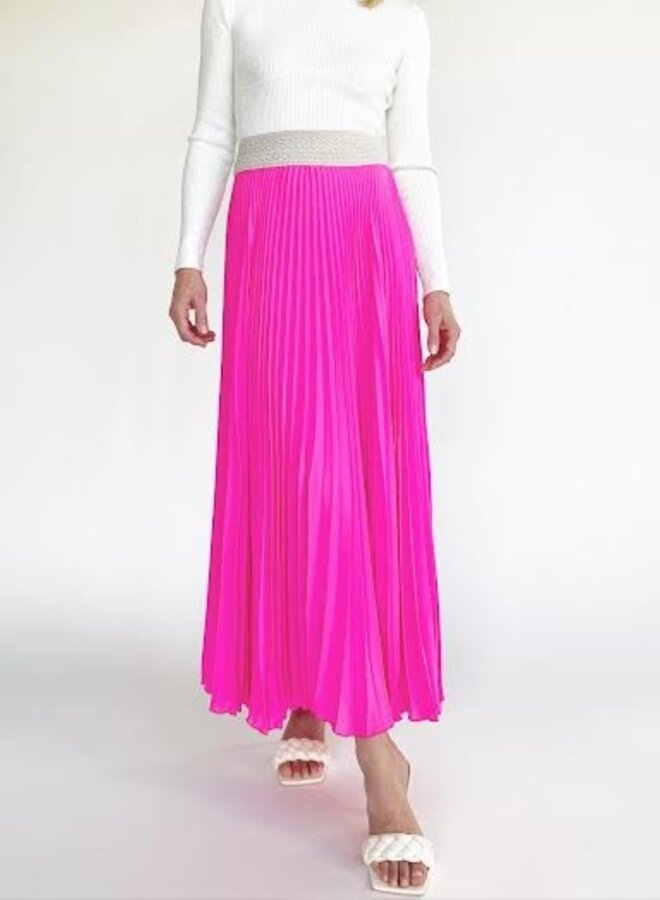Loyd Ford- Pink Pleated Skirt- 3301
