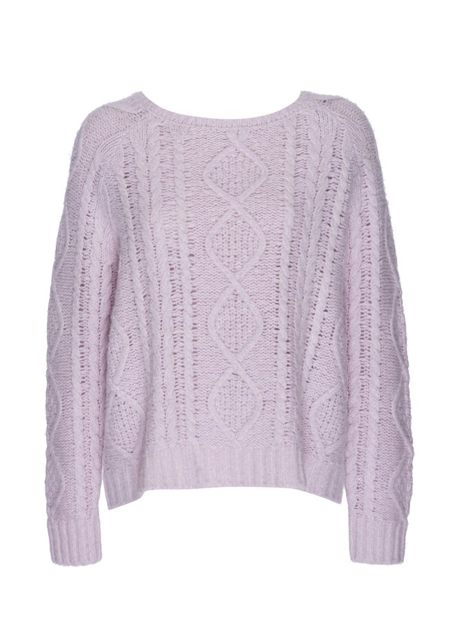 Le Superbe- Bridget Backless Sweater- Light Pink