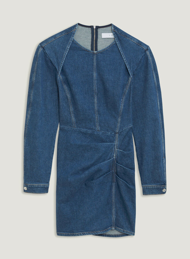 Iro- Lenay Dress- Blue Denim
