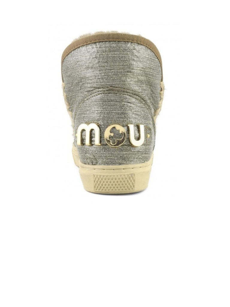 Mou Mou- Eskimo Sneaker- 3D Glitter Dark Stone
