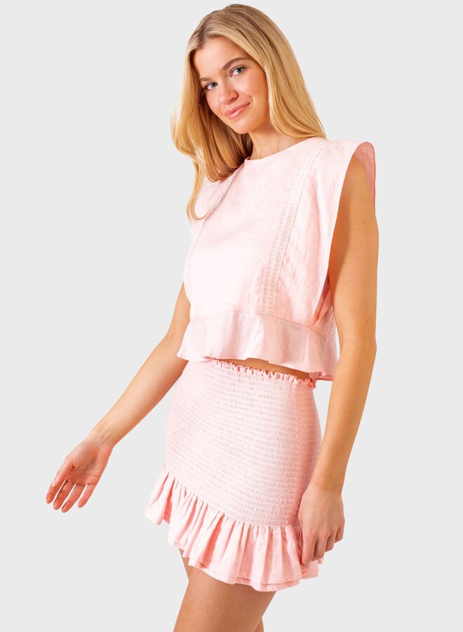 Koch- Nicole Skirt- Peonie Pink Cotton