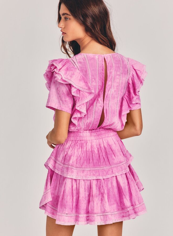 Love Shack Fancy- Natasha Dress- Begonia Hand Dye