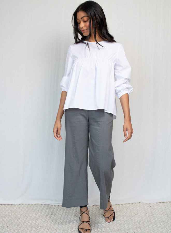 Natalie Busby- Out And About Top- White