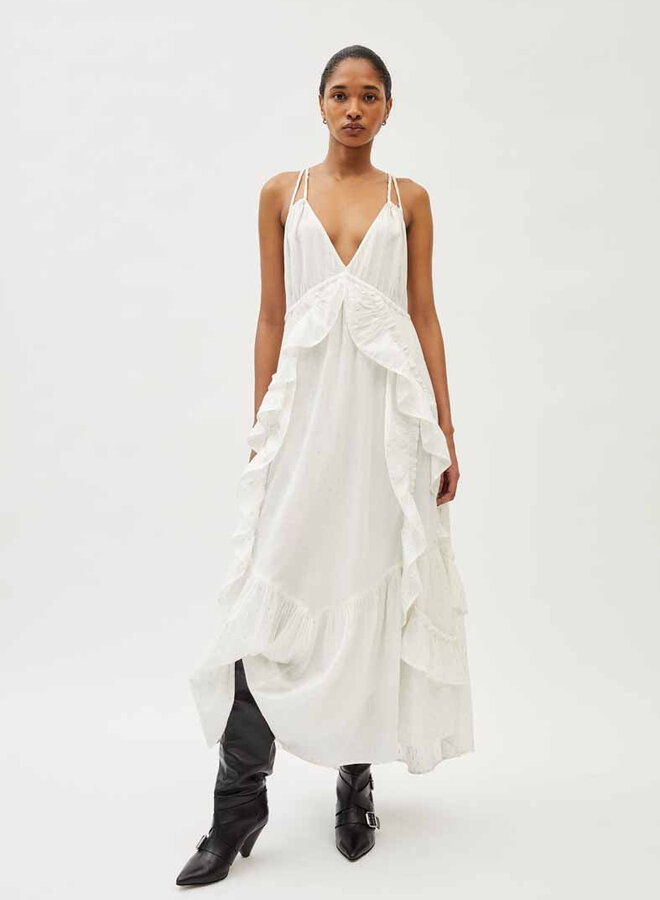 Mariacher- Gleam Maxi Dress- White