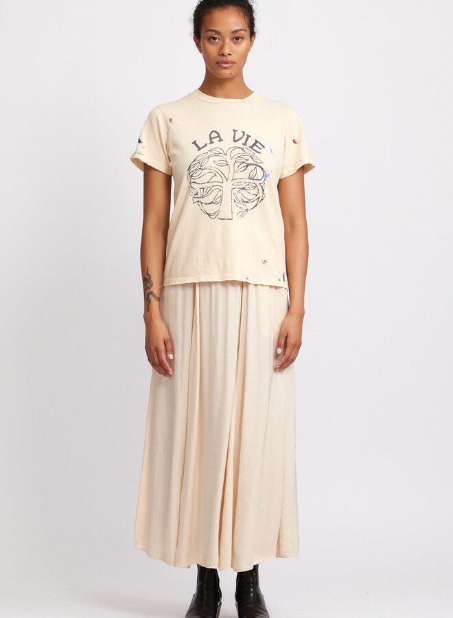 Raquel Allegra- Classic Fitted Tee- Shell