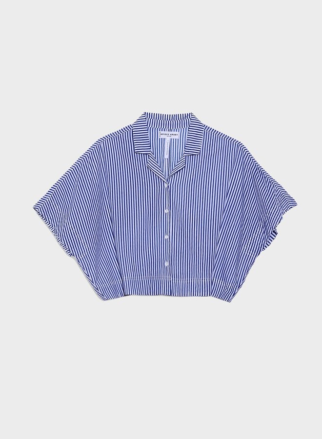 Apiece Apart- Serra Top- Navy & Cream Stripe