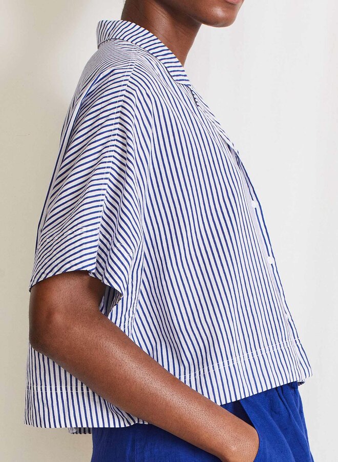 Apiece Apart- Serra Top- Navy & Cream Stripe