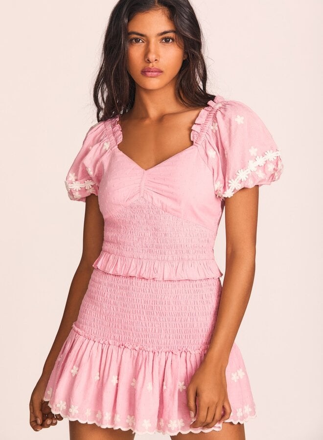 Love Shack Fancy- Jarrah Dress- Candy Pink