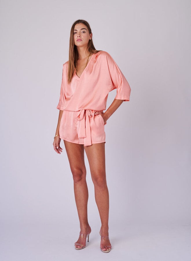 Overlover- La Jolla Romper- Corar