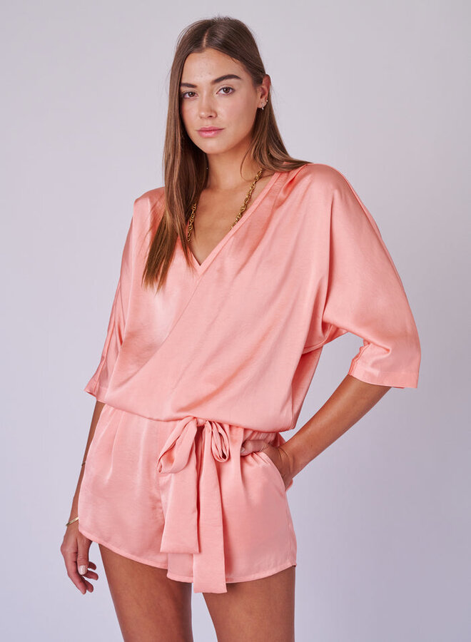 Overlover- La Jolla Romper- Corar