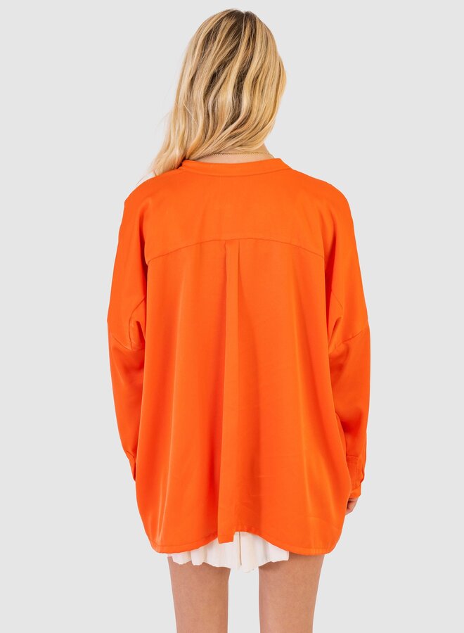 Koch- Leonardo Top- Orange Polysatin