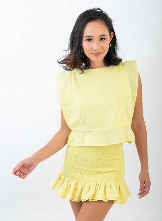 Koch- Wren Top- Lemonade Cotton