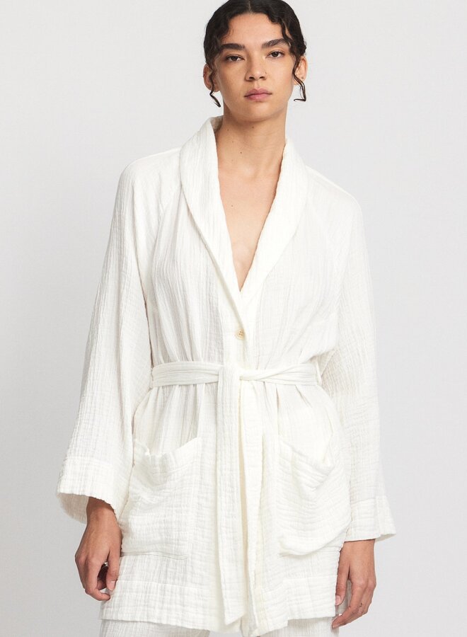 Raquel Allegra- Robe- Cream