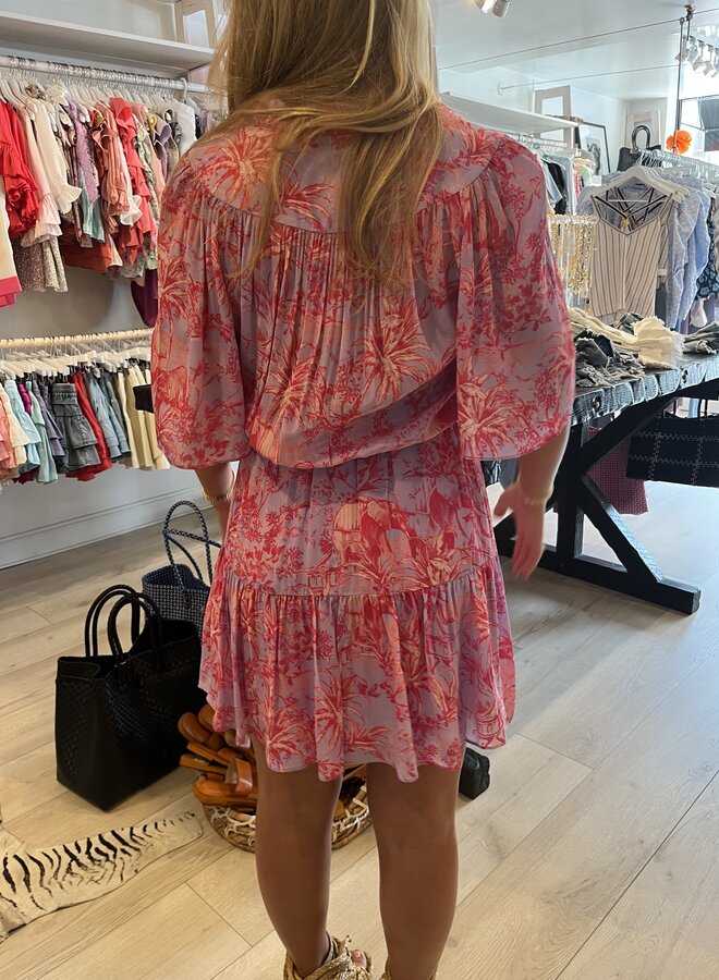 Gilner Farrar- Adelyn Dress- Conversational Toile