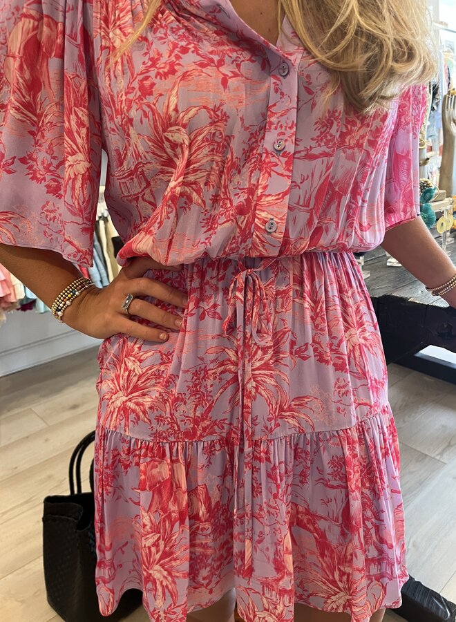 Gilner Farrar- Adelyn Dress- Conversational Toile