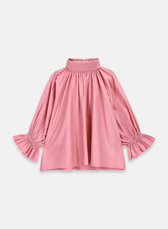 Essentiel Antwerp- Bombshell High Neck Top- Pink Cheeks