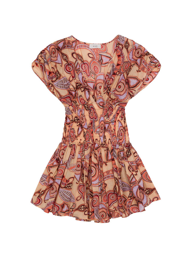 A.L.C.- Luna Dress- Nude Peach Multi