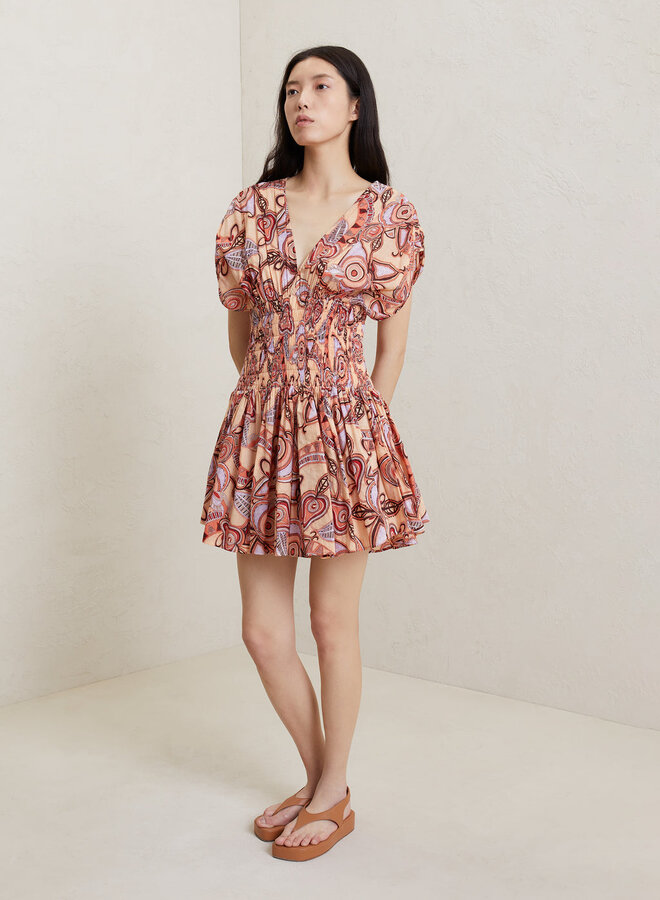 A.L.C.- Luna Dress- Nude Peach Multi