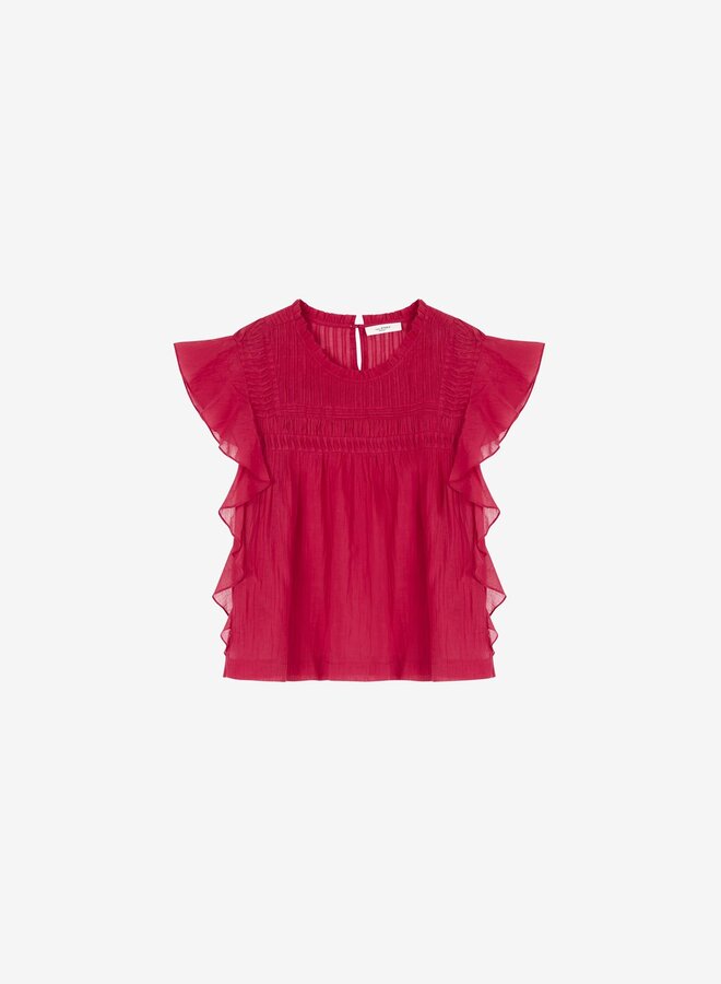 Isabel Marant- Layona Top- Raspberry